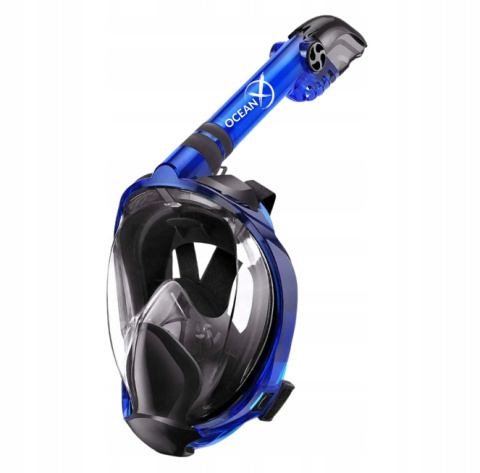 Snorkeling Full Face Mask Professional Blue