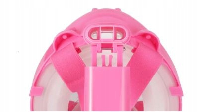 Full Face Mask for Snorkeling Kids Crocodile Pink XS