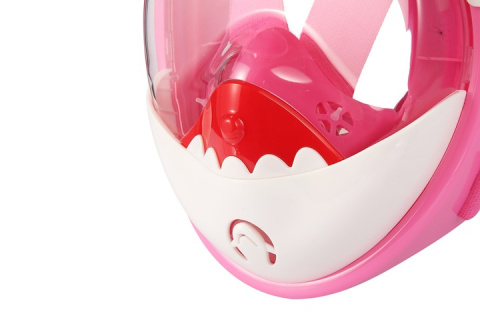 Full Face Mask for Snorkeling Kids Shark Pink XS