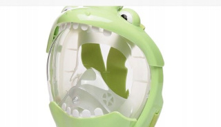 Full Face Mask for Snorkeling Kids Crocodile Green XS