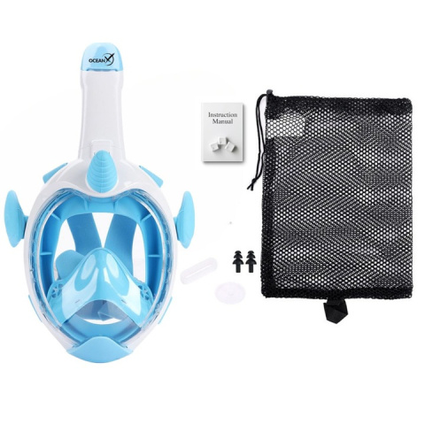 Full Face Mask for Snorkeling for Kids UNICORN Blue XS