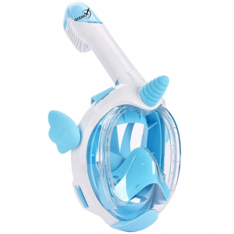 Full Face Mask for Snorkeling for Kids UNICORN Blue XS