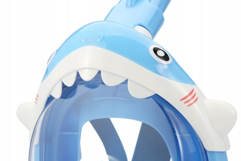 Full Face Mask for Snorkeling Kids Shark Blue XS