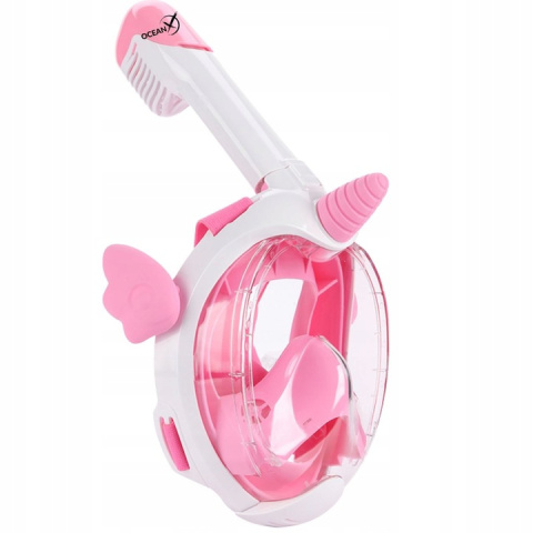 Full Face Snorkeling Mask for Children Unicorn Pink Size XS