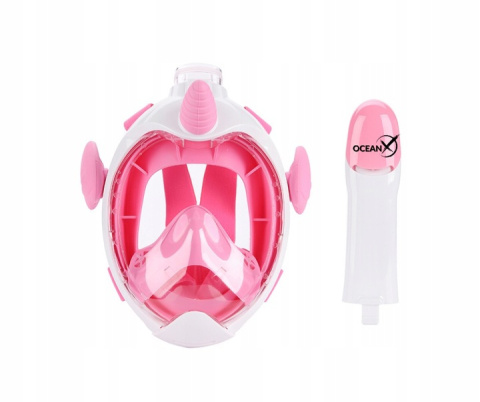 Full Face Snorkeling Mask for Children Unicorn Pink Size XS