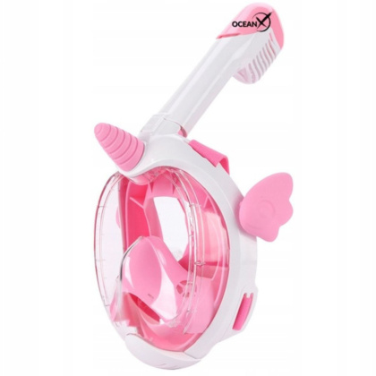 Full Face Snorkeling Mask for Children Unicorn Pink Size XS