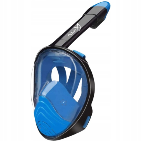 Full Face Snorkeling Mask for Kids with Snorkel Blue XS