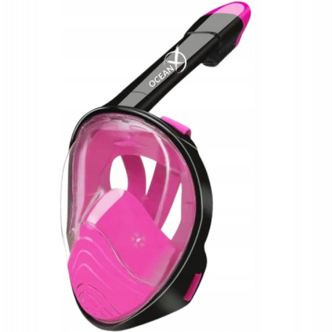 Full Face Mask for Snorkeling for Kids with Tube Pink XS