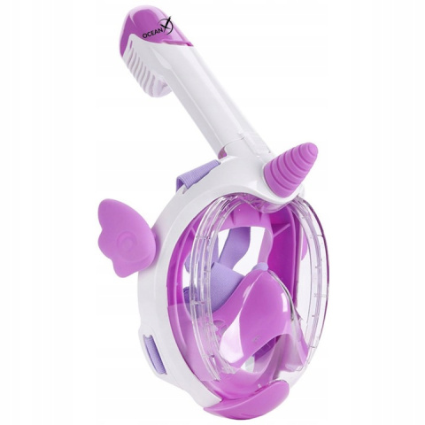 Full Face Mask for Snorkeling for Kids UNICORN Purple XS