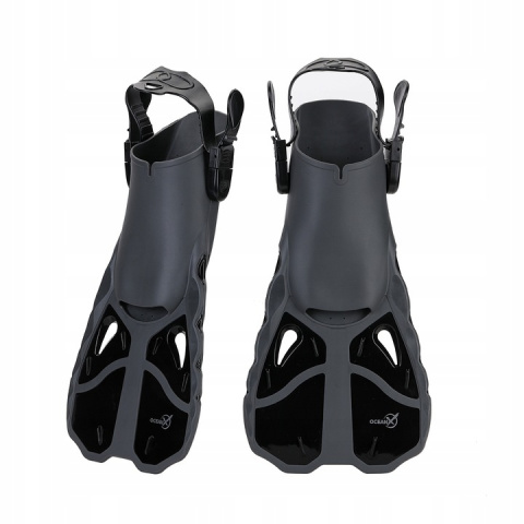 Adjustable Diving Swimming Fins Black