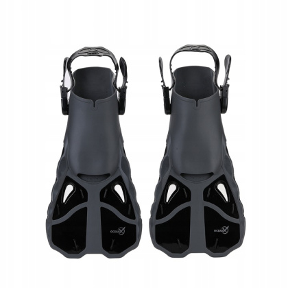 Adjustable Diving Swimming Fins Black